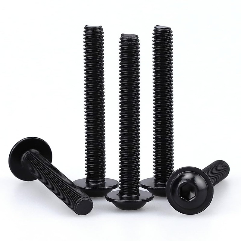 M5-0.8 x 45mm (50 Pack) Flanged Button Head Socket Cap