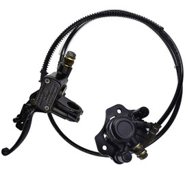 Rear Brake Master Cylinder Caliper Assembly for ATV Quad 50cc 70cc 90cc 110cc 125cc Taotao Sunl Buyang Roketa NST Doodlebug Rear Hand Hydraulic Disc Brake Master Cylinder Caliper