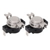 2Pcs Thermostat Switch Sensitive Auto KSD302R Dual Metal Plate Temperature
