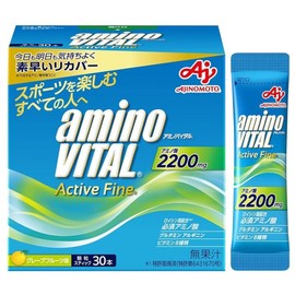 Ajinomoto Amino Vital Active Fine Grapefruit Flavor Granules, Box of 30, Amino Acids 2200mg BCAA Conditioning, 1 Piece, 1g / 아지노모토아미노바이탈 액티브파인 자몽맛 과립 30개입 상자 아미노산 2200mg BCAA 컨디셔닝, 1개, 1g