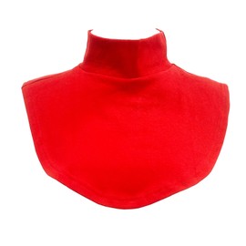 ZUYPSK Women's Cotton High Half Top Neck Dickey False Fake Turtleneck Neck Wear Outer or in Sweater Hoodie (Red-Half Neck)