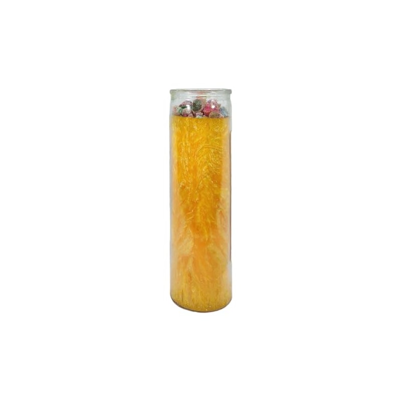 Destroy Everything-Palm Wax Spiritual Intention Spell Candle-[Yellow] | Vela CASA