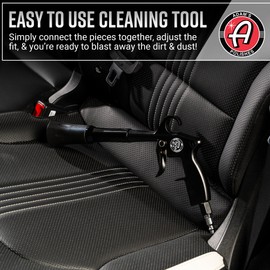 Adam's Tornado Interior Cleaning Tool W/Swivel - Professional High Powered Air Blower Blaster Cleaning Blower Gun for Quick Auot Interior Car Detailing, Drying, Cleaning, Removing Dirt, Dust & Debris