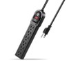 KMC KMC 6-Outlet Surge Protector Power Strip 4-Pack, Overload Protection,