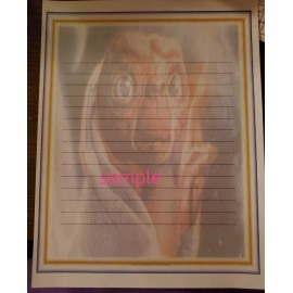 E.T  lined stationary writing paper (25 Sheets)  8 ¹/² x 11