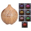 180ml Wood Grain Air Humidifier USB Charging Colorful Lights Air