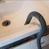 2Pcs Gray Plastic U-Shape Washing Machine Drain Hose Holder -