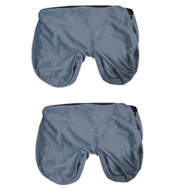 Seat Cushion Covers, Memory Foam Cushion Cases,Soft Crystal Velvet Fabric,Washable,Replacement Covers,Compatible with ComfiLife Gel Enhanced Seat Cushion (Misty Blue x 2)