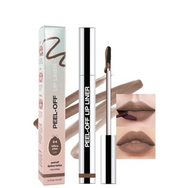 HHLTOH Peel Off Lip Gloss - Peel Off Lip Stain Tattoo, Taupe Matte Lip Tint, Long Lasting & Waterproof, Transfer-Proof Lip Gloss for All Skin Types Stay Lip Makeup, 04