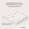schlafgut Woven Satin Bettwäsche 135x200cm Bettdecke Bezug einzeln, Full-White Uni