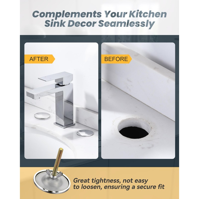 Kitchen Sink Hole Cover, Faucet Hole Cover for Kitchen Sink,
