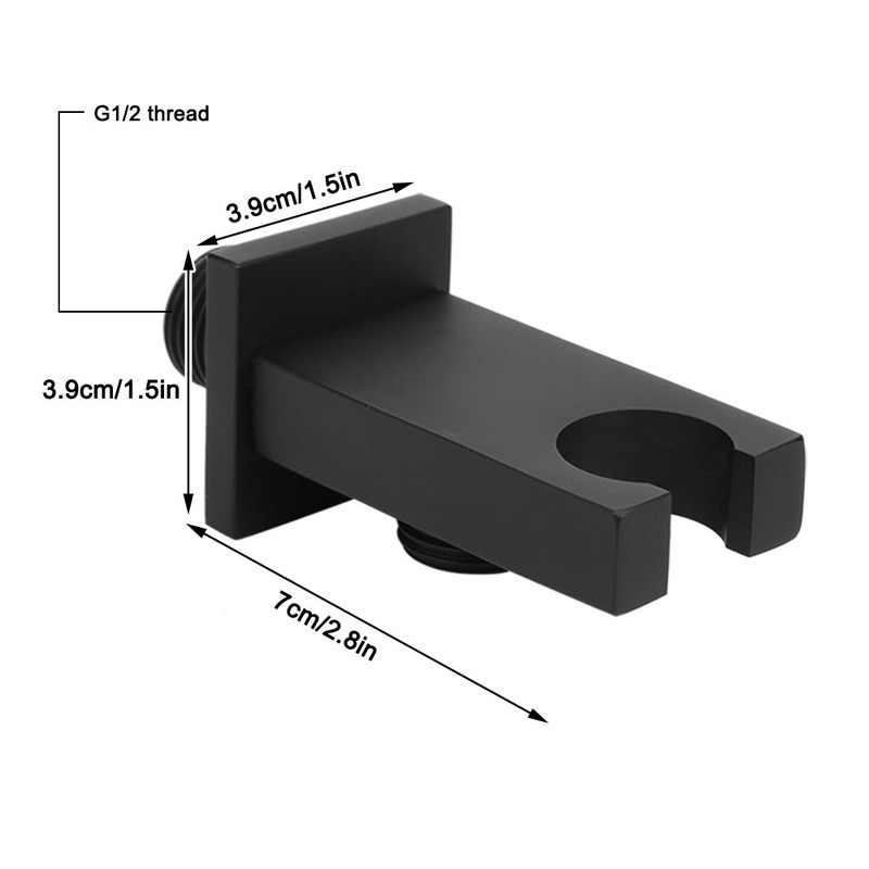 G1/2 Thread Handheld Shower Head Holder WallMounted Shower Holder Bathroom