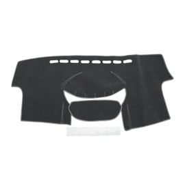 VekAuto Dash Cover Compatible for Toyota Yaris 2004-2011, Non-Slip Polyester Silicone Gray Center Console Dashboard Cover Pad Carpet