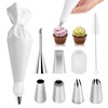 9-Piece Reusable Piping Bags and Tips Set- Cotton Baking Kit