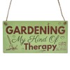 Second Ave Gardening Therapy Relax Wooden Hanging Rectangle Home Friend