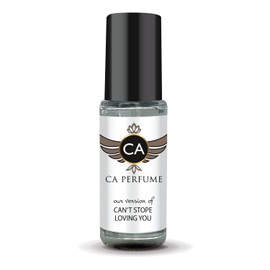 CA Perfume Impression of Can't Stope Loving You for Women Perfume Oil Amber Vanilla Scent Long Lasting Perfumes for Women Travel Size Mini Perfume Sample TSA Ready Body Oil Roll-on 0.14 Fl Oz 4ml