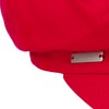 Seeberger Azalee Newsboy Cap Cotton (One Size - red)