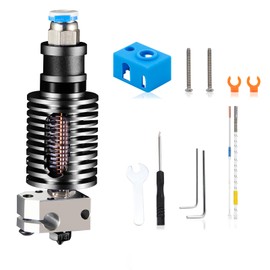 hardcore lab Mega All Metal Hotend Upgrade: High Temperature Hotend Compatible with Anycubic i3 Mega/MegaS/MegaX/MegaPro V5 J-Head Hot end 12V 40W