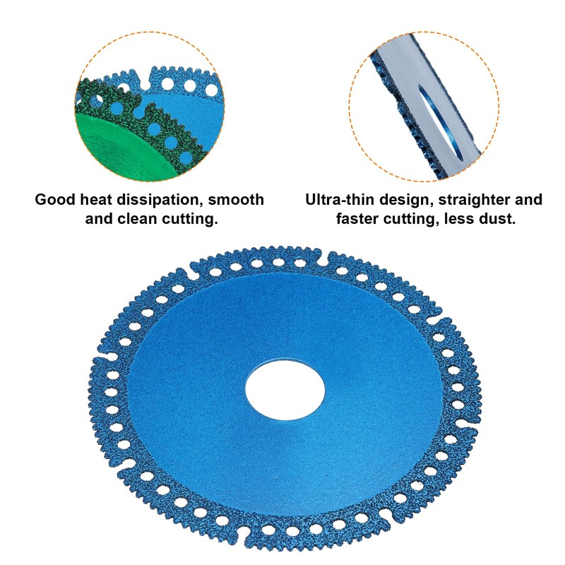 sourcing map 4pcs 4" Diamond Saw Blade, 20mm Arbor Cut