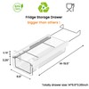 vacane Fridge Organizer Drawer, Clear Plastic Fridge Organizer Bins, Add