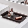 interDesign 02871 Countertop Guest Towel Tray, Bathroom Vanity Organizer, Bronze