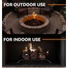 10 Pcs Gas Fireplace Logs, Small Size Ceramic Premium Heat-Resistant