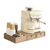 KIRIGEN Wood Coffee Station Organizer Coffee Bar Accessories Storage Organizer