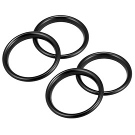 X AUTOHAUX 4 Pcs Black Car Air Conditioner Vent Ring Inner Trim Aluminum Alloy