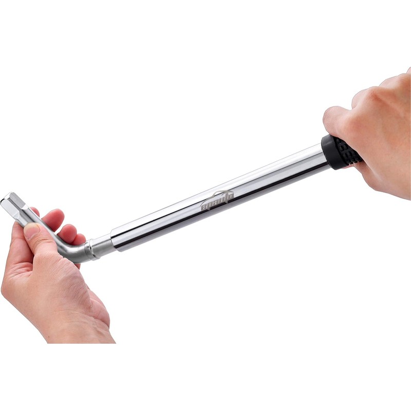 EPAuto Telescoping Lug Wrench, Wheel Wrench with CR-V Sockets (17/19,