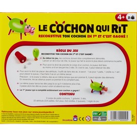 Dujardin Grands Classiques Cochon Qui Rit Gesellschaftsspiel "Das lachende Schwein", für 2 Spieler