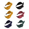 Ipetboom 6pcs Knotted Hair Bands with Bowknot Design Chic Leopard