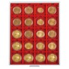 Coin box with 20 square compartments of 50 x 50