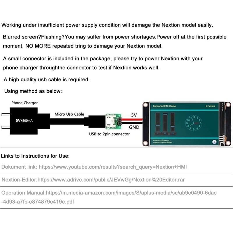 'Aihasd Nextion Enhanced 2.4 HMI Intelligent Smart Usart UART Serial