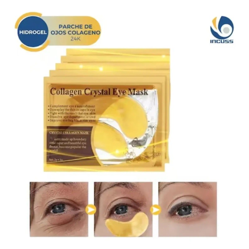 10pz Parches Ojeras Hidrogel Colagen Oro Mascarilla Ojos