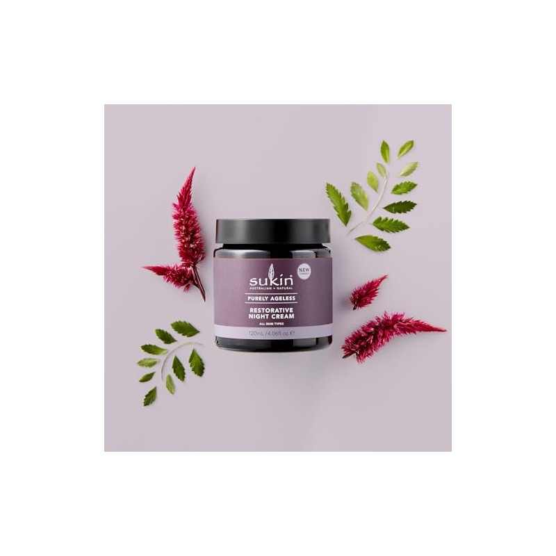 Sukin Crema De Noche Restauradora Puramente Ageless, 4.06 Fl Oz