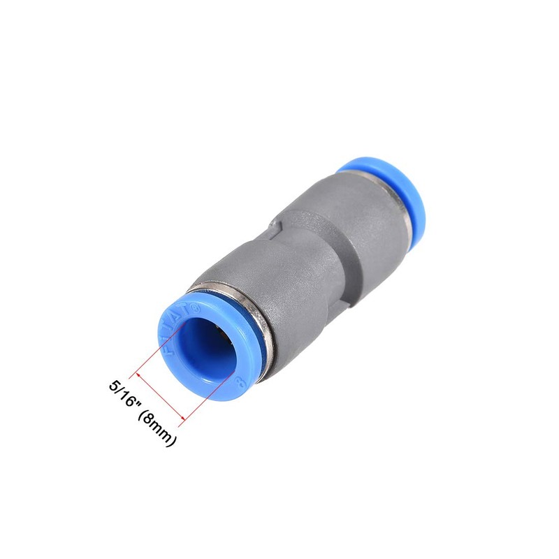 sourcing map Straight Push Connectors 8mm Quick Release Pneumatic Connector
