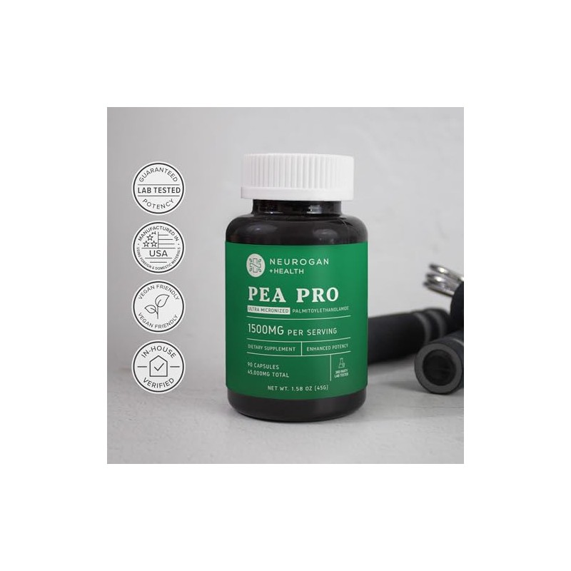 Neurogan- “Suplemento de Palmitoyletanolamida Ultra Micronizada (Guisante) 1500 MG Por