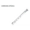 LIZOFERTAS Corredera Para Cajones Metálica Epoxica 35cm - Blanco