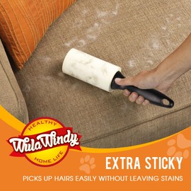 Extra Sticky Lint Roller Mega Value Set, for Pet Hair Removal, Dog and Cat Lint Remover 4 Pack