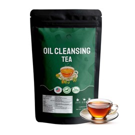 Oil-Reducing Tea - 10 Herbal Blend for Liver & Kidney Detox, Chrysanthemum Infusion, 30 Caffeine-Free Tea Bags for Natural Oil Control
