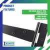 IRONTITE® 1 Pair Black T Hinges 200mm (8”), Gate Hinges