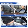 DUSCOKE 2PCS Car Window Shades, Stretch Mesh Sunshade Cover Block