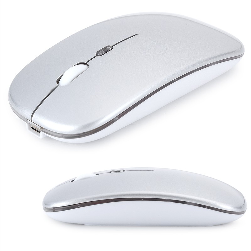 Wireless Mouse 2.4G Rechargeable USB Wireless Gaming Mouse with LED