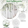 kampdream Green Eucalyptus Plant Shower Curtain, Watercolor Leaves On The
