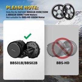 Bafang 46Z Chainring Bicycle Chain Ring Chainrings for BBS01 BBS02 BBS01B BBS02B Mid Drive Motor Ebike Kit