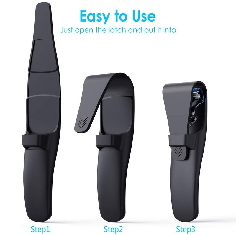 Lecline Razor Protector Case, Portable Men Razor Box, Blade Holder,