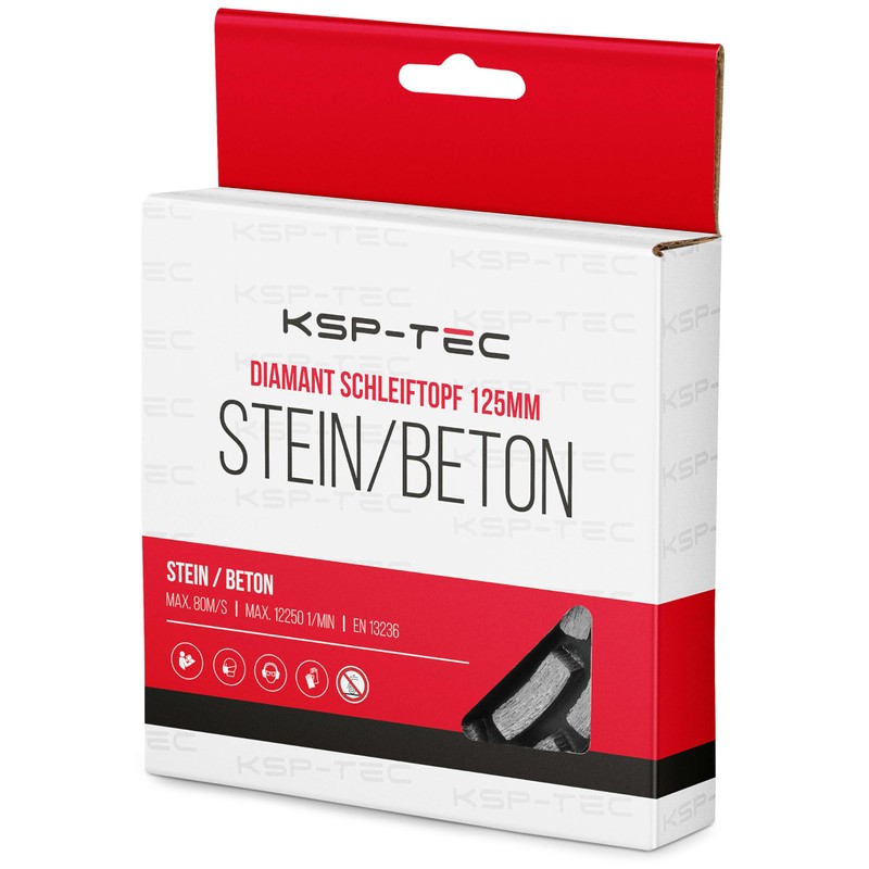 KSP-Tec Diamond Cup Wheel 125 mm Concrete Plain 125 mm