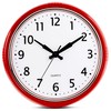 Bernhard Products Retro Wall Clock 12 Inch Red Kitchen 50's