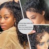 Qmaple 4C Edges Kinky Curly Lace Front Wigs Human Hair