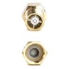 QWORK 2Pcs Brass One-way Check Valve, 1/2" Female to 1/2"